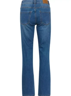 KAFFE Sinem Ankle Length Straight Leg Jeans Dark Denim 12