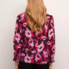 KAFFE Tanya Printed 3/4 Sleeve Shirt Pink 18
