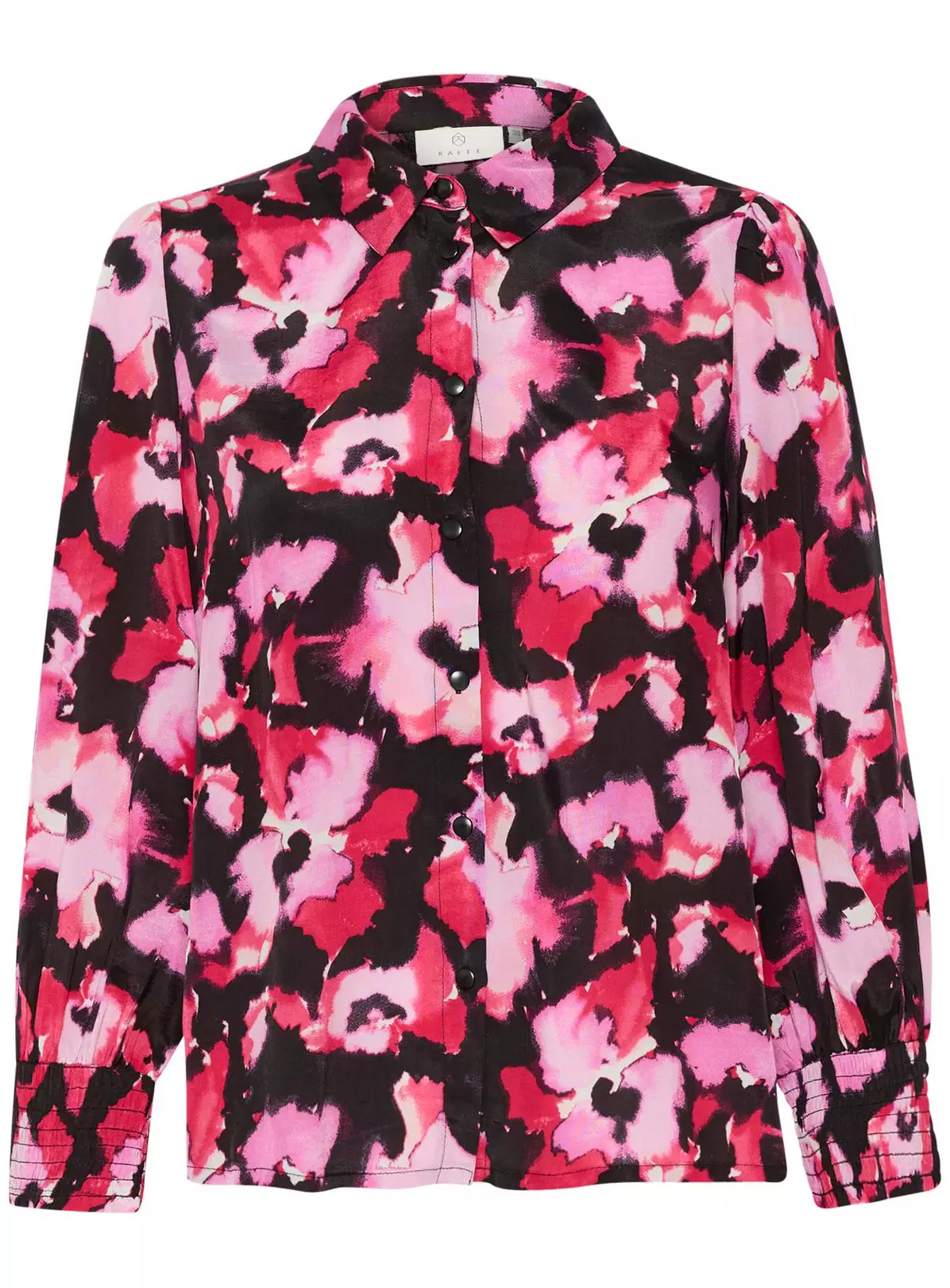 KAFFE Tanya Printed 3/4 Sleeve Shirt Pink 18 5 KAFFE Tanya Printed 3/4 Sleeve Shirt Pink 18 - Image 3